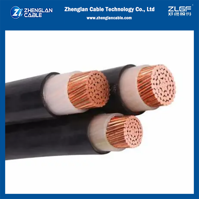 0.6/1 (1,2) cables électriques de cuivre à un noyau isolés du câble cuivre cu/xlpe/pvc de xlpe de kilovolt IEC60502-1