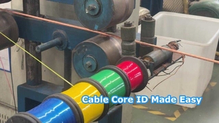 Identification du noyau du câble isolé multiconducteur XLPE