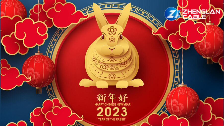 Avis chinois de vacances du festival de printemps 2023