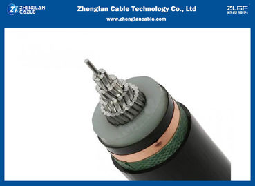 Noir blindé à un noyau du câble électrique IEC60502 de système mv ou adaptée aux besoins du client couleur de gaine