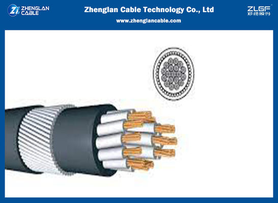 0.6/1KV CU/XLPE/PVC 7x2.5 Sqmm a protégé la tresse IEC60502-1 de câblage cuivre de câble de commande