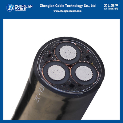 12/20kv 500mm2 câble d'alimentation 3core Xlpe a isolé l'utilisation souterraine de MT