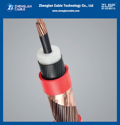 XLPE isolent le fil moyen de cable électrique de la tension 11kv ont examiné le conducteur de cuivre engainé