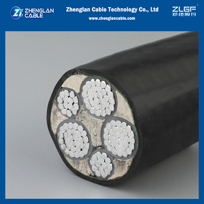 noyau en aluminium isolé multinucléaire de cable électrique de 1kv Xlpe sous terre Unarmored