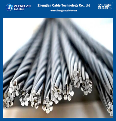 ASTM A475 ou A363 fil galvanisé en acier galvanisé revêtu de zinc 7/2.03mm