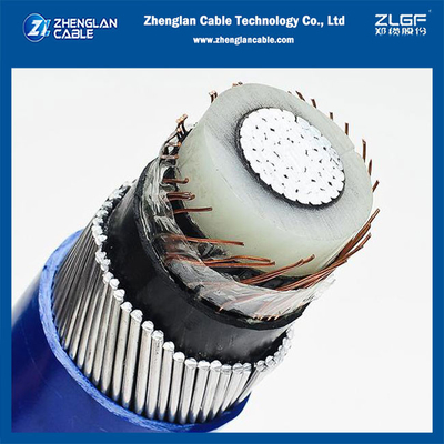 Le câble d'alimentation blindé AWA à noyau unique NA2X(S)Y 12/20KV IEC60502-2