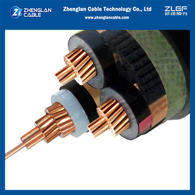 6.35/11kv N2XSY câble d'alimentation Xlpe câble de cuivre isolé non blindé DIN VDE 0276-620 HD 620