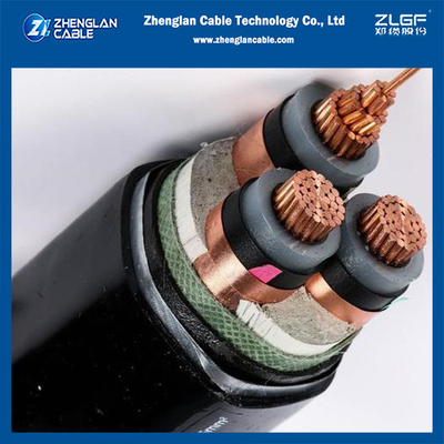8.7/15kv câbles d'alimentation N2XSBY Cu/Sc/Xlpe/Sc/Cts/Pvc/Sta/Pvc 3x120 DIN VDE 0276-620 HD 620