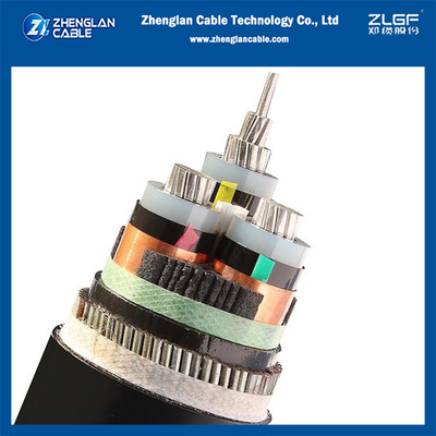 3.6/6(7.2)kv 3x240mm2 AL/SC/XLPE/SC/CTS/PVC/SWA/PVC câble en aluminium câble électrique blindé IEC60502-2