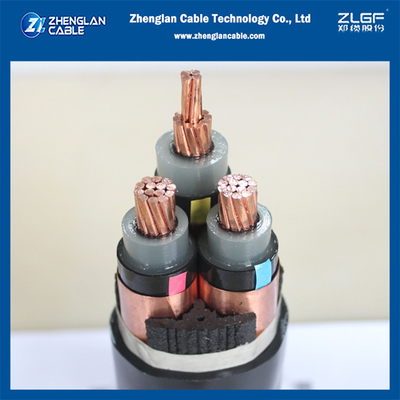 Le câble souterrain MV N2XSY 6/10KV 3x70mm2 CU/SC/XLPE/SC/CTS/PE est conforme à la norme IEC60502-2