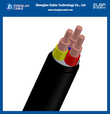 0.6/1KV câbles enveloppés en PVC isolés en cuivre Xlpe à basse tension 3Core pour la CEI 60228, la CEI 60502-1 (CU/XLPE/PVC)