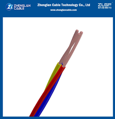 0.6/1KV câbles d'alimentation triplex isolés en cuivre PVC à basse tension (CV) à 3 cœurs pour la CEI 60228; CEI 60227 ((CU/PVC)