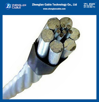 Le conducteur de chien ACSR 100mm2 Al-6/4.72mm St-7/1.57mm BS 215-2 / BS EN 50182 / IEC 61089 / ASTM B 232/B 232M / DIN 48204