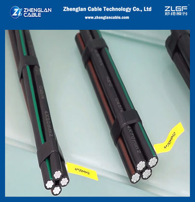 Cable aérien en aluminium compacté en phase circulaire enchaînée arrondie pour la transmission d'électricité