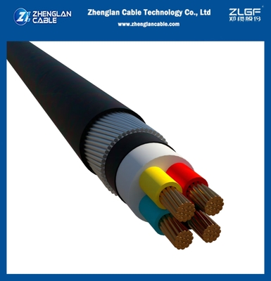 0.6/1kv LV basse tension SWA câble blindé souterrain 4x95 mm2 CU/XLPE/PVC/SWA/PVC IEC60520-1