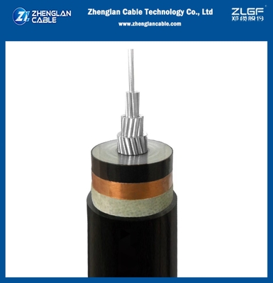 21/35 kV câble d'alimentation à tension moyenne câble en aluminium non blindé 1x185 mm2 AL/SC/XLPE/SC/CTS/PVC IEC 60502-2