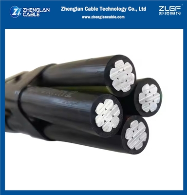 0.6/1kv câble aérien isolé AAC/XLPE+AAAC/XLPE 3Cx50+1x50sqmm câble ABC