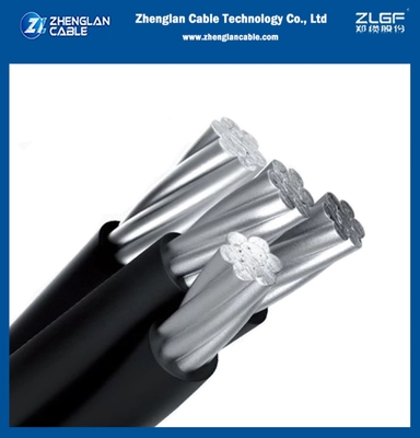 Cable isolant aérien 3Cx16+1x16m2 AAC/XLPE+AAAC/XLPE 0,6/1kv Cable ABC