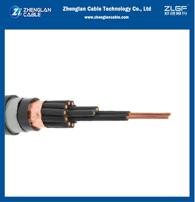 Cable de commande électrique 0.6/1kV 12X2.5mm2 PVC isolé en PVC enroulé avec bande de cuivre