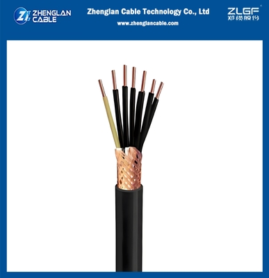 0.6/1KV CU/PVC/PVC câble de commande de 7x2,5 mm carrés avec écran tressé de fil de cuivre IEC60502-1