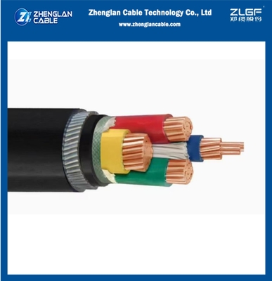 0.6/1kv CU/XLPE/SWA/PVC LV câble électrique câble souterrain XLPE fil d'acier isolé blindé 4x70sqmm IEC60502-1