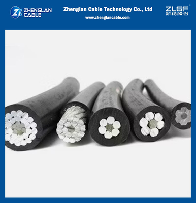 0.6/1kv câble aérien isolé AAC/XLPE+AAAC/XLPE basse tension moyenne câble aérien tordu ABC