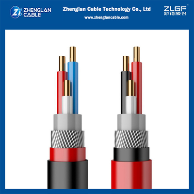 0.6/1kv SWA câble blindé Cu/pvc/pvc/swa/pvc 3x6mm2 IEC60502-1 / IEC60228