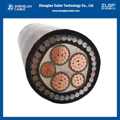 0.6/1kv XLPE câble blindé SWA isolé 3+2 cœurs Cu/xlpe/pvc/swa/pvc 3x25+2x16mm2 IEC60502-1 / IEC60228