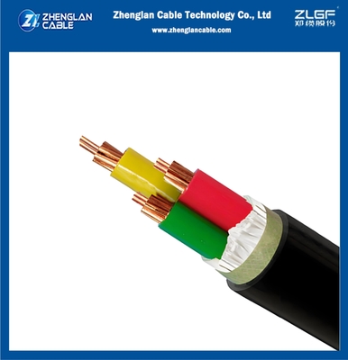 Cable souterrain de cuivre à basse tension non blindé 0.6/1kv 3x95mm2 IEC60502-1 CU/XLPE/PVC