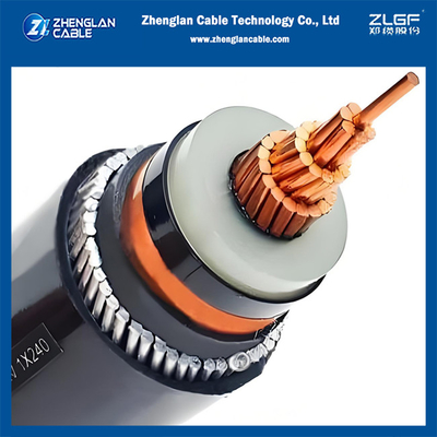 12/20KV CU/SC/XLPE/SC/CTS/AWA/PVC 1x150mm2 Câble d'alimentation blindé monoconducteur moyenne tension