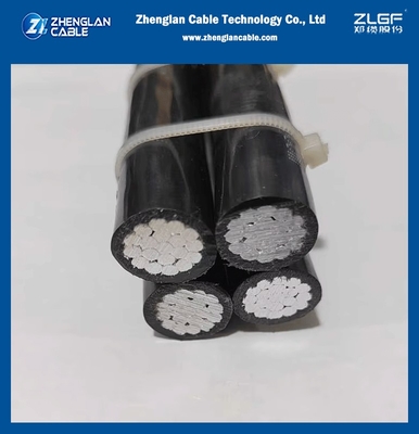 0.6/1kV câble aérien isolé NFC 33-209 Standard XLPE Isolation ABC câble 3X50mm2+54.6mm2