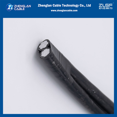 Câble aérien en faisceau 1KV, câble isolé XLPE 2x16mm2 SANS 1418-1