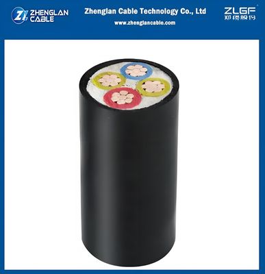0.6/1kv CU/XLPE/PVC 4X35mm2 câble souterrain à basse tension conducteur en cuivre xlpe enveloppe en PVC isolée