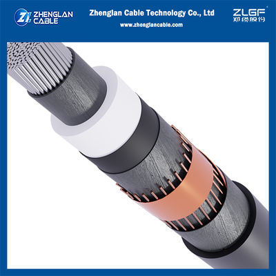 Câble d'alimentation MV en aluminium non armé NA2XS(F)2Y 1x120mm2 12/20KV IEC60502-2