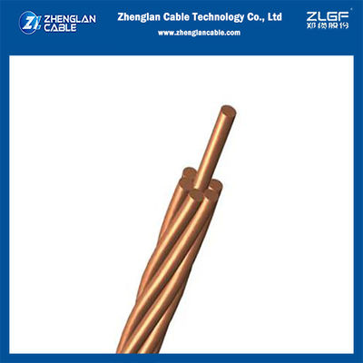Pure Annealed Bare Copper Strand Soft Drawn Bare Copper Conductor 25mm2 IEC60228