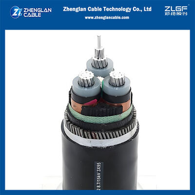 6.35/11KV 3x120mm2 AL/SC/XLPE/SC/CTS/PVC/SWA/PVC MV power cable underground cable IEC60502-2
