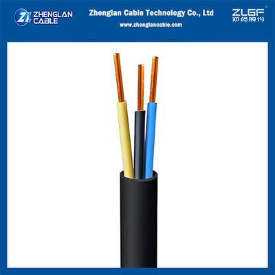 NYM 300/500V 3x2.5mm2 (DIN VDE 0250 NVV) Class 1 Solid Copper PVC Sheathed Building Cable for Fixed Wiring