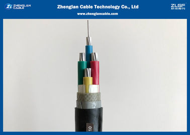 600/1000V blindé XLPE a isolé le cable électrique de /N2XBY de gaine de PVC du câblage cuivre 4c (AL/CU/AL/PVC/STA/NYBY/N2XBY)