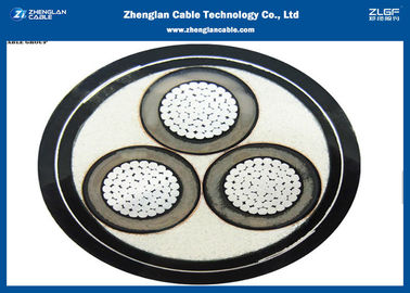 le cable électrique de noyaux de 6/10KV le système mv trois (blindé), XLPE a isolé le CEI 60502/60228 (CU/PVC/XLPE/LSZH/DSTA) de câble