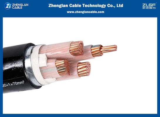 Cable électrique blindé de basse tension de bande en acier de double de PVC 1kv de Xlpe de Cu