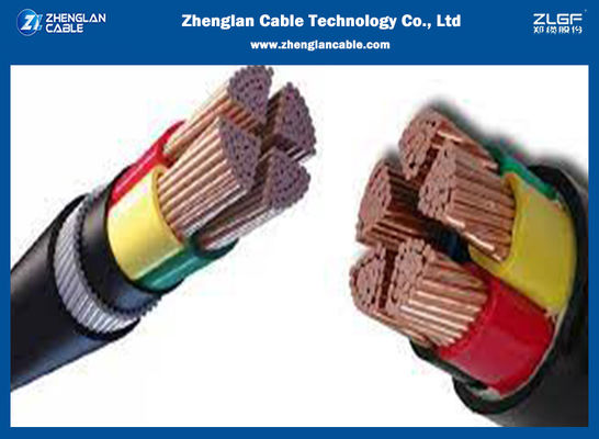 9001:2015 d'OIN du cable électrique de basse tension de 0.6/1KV CU/XLPE/PVC/SWA/PVC 4x70sqmm