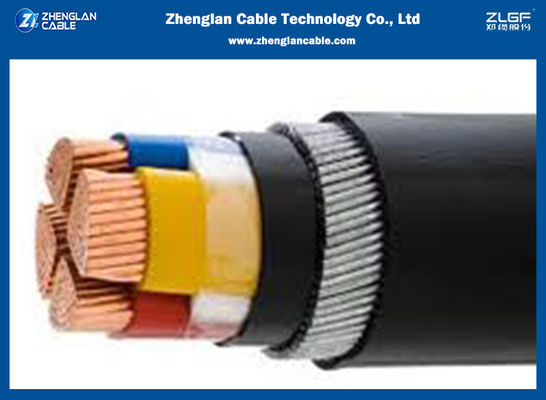 OIN 9001 2015 du cable électrique de basse tension de CU/XLPE/PVC/SWA/PVC 4x50sqmm
