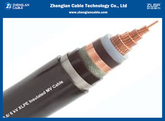 Monoconductor 15 kilovolts 100% SWA/STA/XLPE a isolé le cable électrique 1x50sqmm IEC60502-2