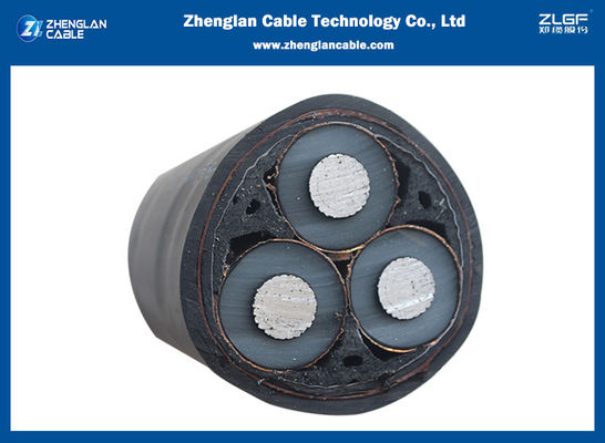 moyen tension de 3Cx185sqmm 18/30kv cable le noyau trois Unarmored