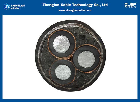 12,7/22(24) le kilovolt de 3Cx240sqmm moyen tripolaire de tension cable 12/20(24) kilovolt Xlpe isolé