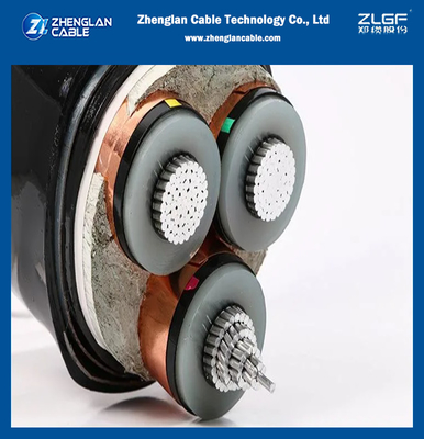 8.7/10 kilovolts conducteur Armoured Power Cable XLPE d'Al ou de Cu de système mv ont isolé