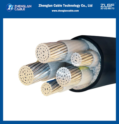 1kv noyau BS8573 du cable électrique de basse tension de cable électrique de PVC d'AL XLPE 3+2